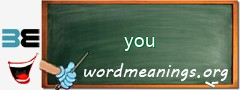 WordMeaning blackboard for you